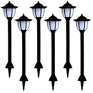 Garden solar lamp 6 pcs LED black 277138 - Garden Lighting