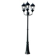 Garden lamp Brighton with 3 arms, 230 cm, dark green / black - Garden Lighting