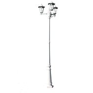 Garden lamp Kingston, candelabra with 3 arms 215 cm, white - Garden Lighting