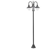 Garden column lamp 3 arms E27 220 cm aluminium bronze - Garden Lighting