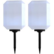Garden solar lamp 2 pcs LED 30 cm white - Garden Lighting