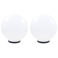 Spherical LED lamps 2 pcs sphere 40 cm PMMA - Garden Lighting