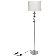 Floor lamp with high stand with 4 decorative balls, white - Garden Lighting