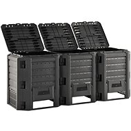 Garden composter black 1 200 l 312274 - Compost Bin
