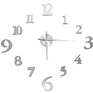3D wall clock modern design silver 100 cm XXL 325152 - Wall Clock