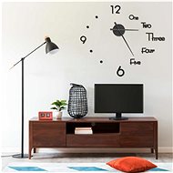 3D Wall Clock with modern design black 100 cm XXL 325153 - Wall Clock