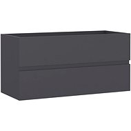 Cabinet under the washbasin grey 90 x 38,5 x 45 cm chipboard 804757 - Bathroom Cabinet