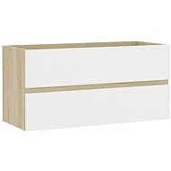 Cabinet under the washbasin white oak sonoma 90x38,5x45 cm chipboard 804760 - Bathroom Cabinet