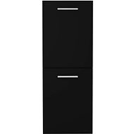 Bathroom cabinet black 30 x 30 x 80 cm chipboard 804989 - Bathroom Cabinet