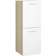 Bathroom cabinet white oak sonoma 30 x 30 x 80 cm chipboard 804993 - Bathroom Cabinet