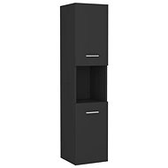 Bathroom cabinet grey 30 x 30 x 130 cm chipboard 804999 - Bathroom Cabinet