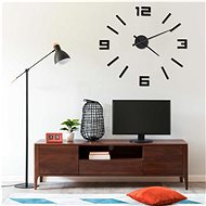 3D Wall Clock Modern Design Black 100 cm XXL 325156 - Wall Clock