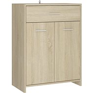Bathroom cabinet oak sonoma 60 x 33 x 80 cm chipboard 805027 - Bathroom Cabinet