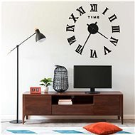 3D Wall Clock Modern Design Black 100 cm XXL 325159 - Wall Clock