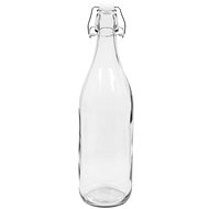 Glass bottle with clamp 12 pcs 1 l - Liquor Bottle