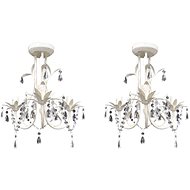 Crystal chandeliers 2 pcs elegant white 278738 - Chandelier