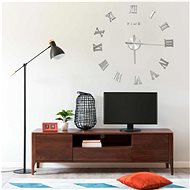 3D wall clock modern design silver 100 cm XXL 325161 - Wall Clock