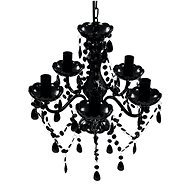 BLACK classic crystal chandelier for 5 bulbs - Chandelier