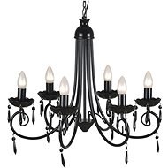 Elegant, six-bulb crystal chandelier - Chandelier