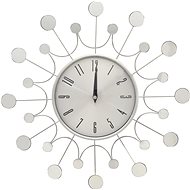 Wall clock silver 40 cm metal 325165 - Wall Clock