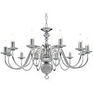 Chandelier silver 12 x bulbs E14 - Chandelier