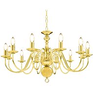 Chandelier gold 12 x bulbs E14 - Chandelier