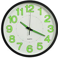 Luminous wall clock black 30 cm 325166 - Wall Clock