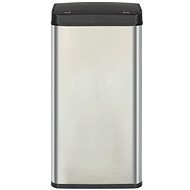 Waste bin with automatic sensor silver black stainless steel 80 l 50923 - Rubbish Bin