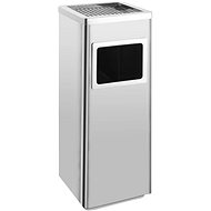 Hotel waste basket with ashtray 36 L Stainless steel 51090 - Rubbish Bin