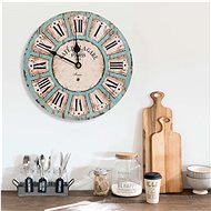Wall clock multicoloured 30 cm MDF 325174 - Wall Clock