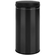 Waste bin with automatic sensor 70 L carbon steel black 322702 - Rubbish Bin