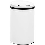 Waste bin with automatic sensor 30 L carbon steel white 322710 - Rubbish Bin