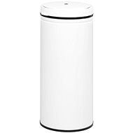 Waste bin with automatic sensor 80 L carbon steel white 322715 - Rubbish Bin