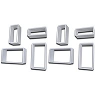 Wall cube shelves 8 pcs white 275971 - Shelf