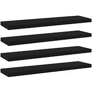 Additional shelves 4 pcs black 40 x 10 x 1,5 cm chipboard 805124 - Shelf