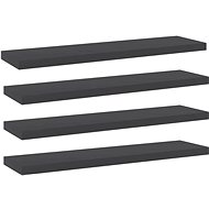 Additional shelves 4 pcs grey 40 x 10 x 1,5 cm chipboard 805126 - Shelf