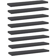 Additional shelves 8 pcs grey 40 x 10 x 1,5 cm chipboard 805127 - Shelf