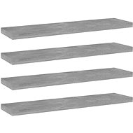 Additional shelves 4 pcs concrete grey 40 x 10 x 1,5 cm chipboard 805130 - Shelf