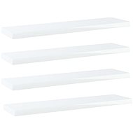 Additional shelves 4 pcs white high gloss 40x10x1,5 cm chipboard 805132 - Shelf