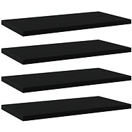 Additional shelves 4 pcs black 40 x 20 x 1,5 cm chipboard 805140 - Shelf