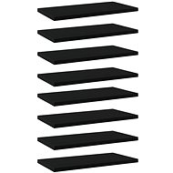 Additional shelves 8 pcs black 40 x 20 x 1,5 cm chipboard 805141 - Shelf