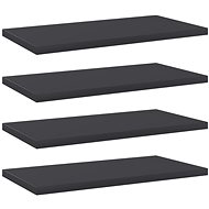 Additional shelves 4 pcs grey 40 x 20 x 1,5 cm chipboard 805142 - Shelf