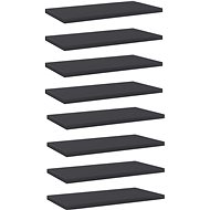 Additional shelves 8 pcs grey 40 x 20 x 1,5 cm chipboard 805143 - Shelf