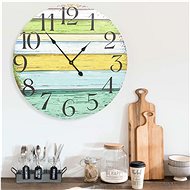 Wall clock multicoloured 60 cm MDF 325185 - Wall Clock
