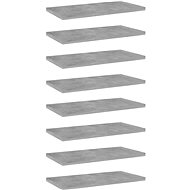 Additional shelves 8 pcs concrete grey 40 x 20 x 1,5 cm chipboard 805147 - Shelf