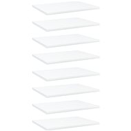 Additional shelves 8 pcs white 40 x 30 x 1,5 cm chipboard 805155 - Shelf