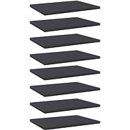 Additional shelves 8 pcs grey 40 x 30 x 1,5 cm chipboard 805159 - Shelf