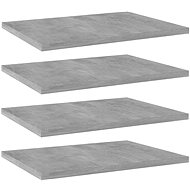Additional shelves 4 pcs concrete grey 40 x 30 x 1,5 cm chipboard 805162 - Shelf