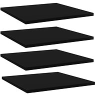 Additional shelves 4 pcs black 40 x 40 x 1,5 cm chipboard 805172 - Shelf
