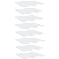 Additional shelves 8 pcs white high gloss 40x40x1,5 cm chipboard 805181 - Shelf